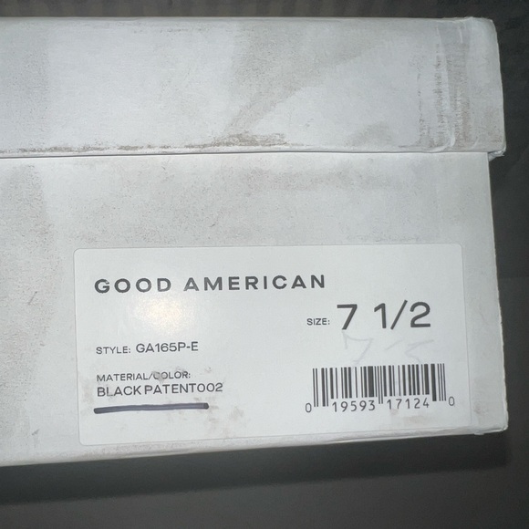 🖤 NIB! Good American Patent Ankle Boot - Picture 12 of 12